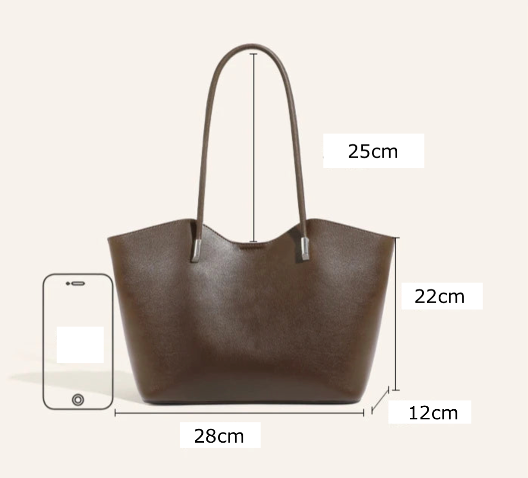 Holly Tote Bag - Soft Genuine Leather