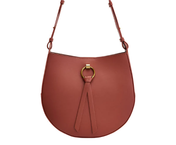 Crossbody Saddle Bag - Genuine Leather