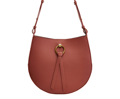 Crossbody Saddle Bag - Genuine Leather