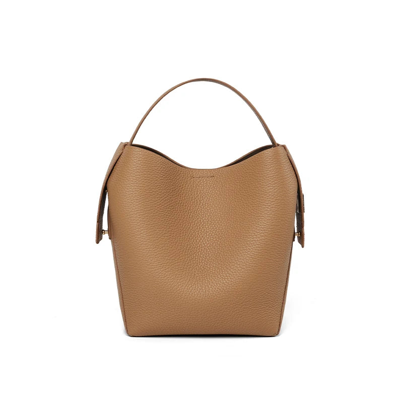 Tia Bucket Bag - Genuine Leather