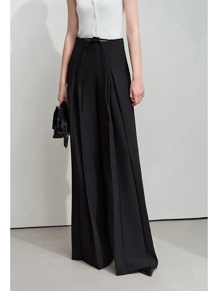 Pleated Wide Leg Pants