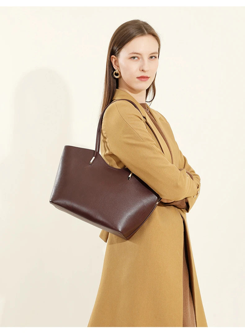 Holly Tote Bag - Soft Genuine Leather