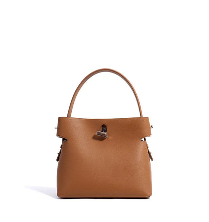 Zinnie Bucket / Satchel Bag - Genuine Leather