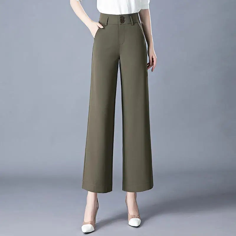 Straight Leg Ankle Length Trousers