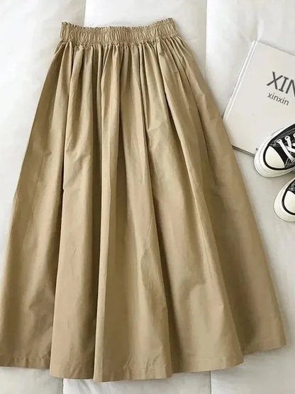 Pleated Knee Length Skirts