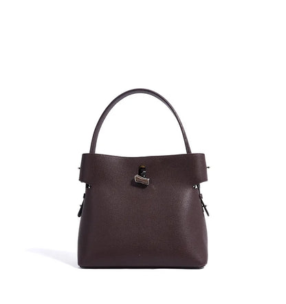 Zinnie Bucket / Satchel Bag - Genuine Leather