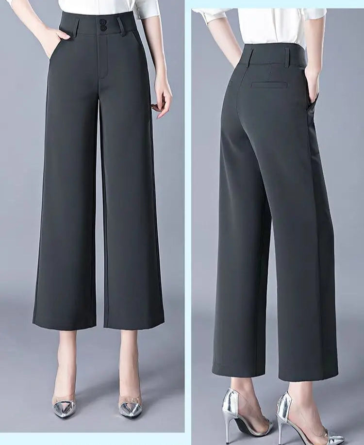 Straight Leg Ankle Length Trousers