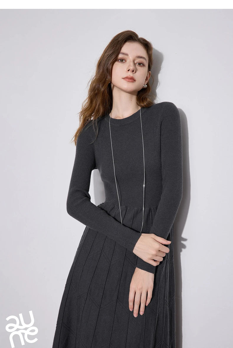 Knitted Long Sleeve Dress