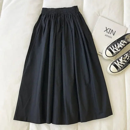 Pleated Knee Length Skirts