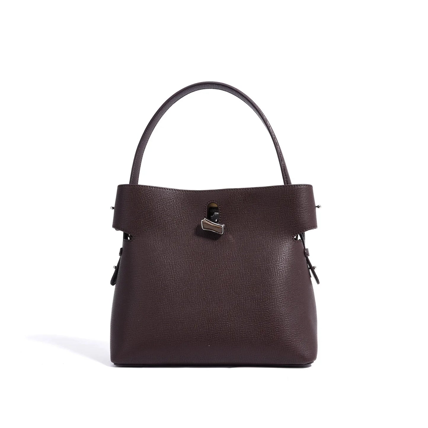 Zinnie Bucket / Satchel Bag - Genuine Leather