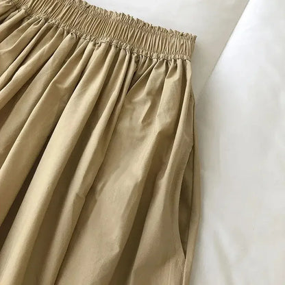 Pleated Knee Length Skirts