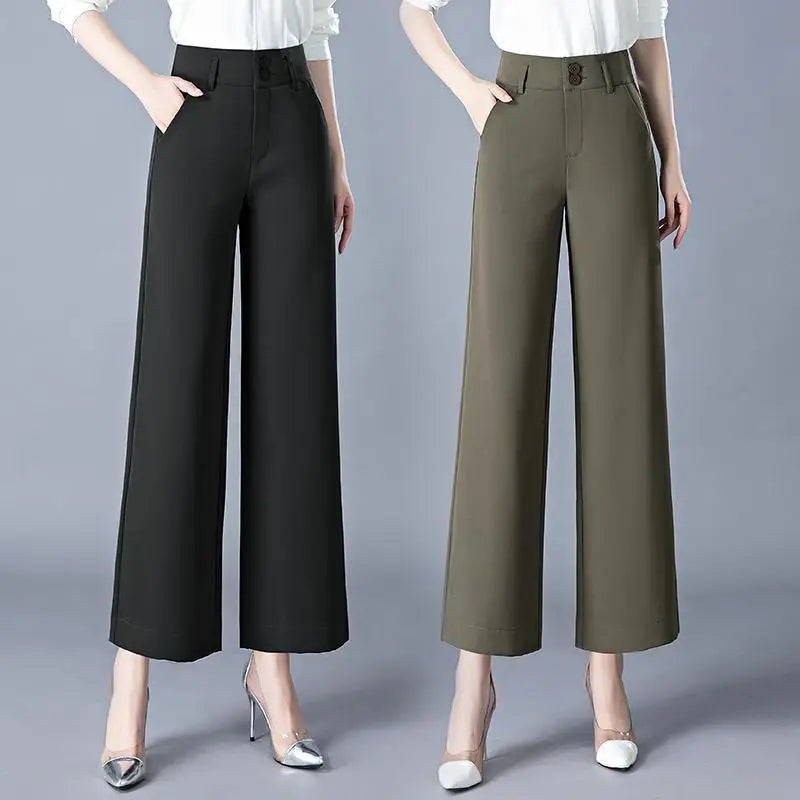 Straight Leg Ankle Length Trousers