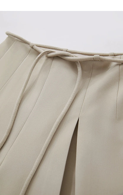 Pleated Wide Leg Pants