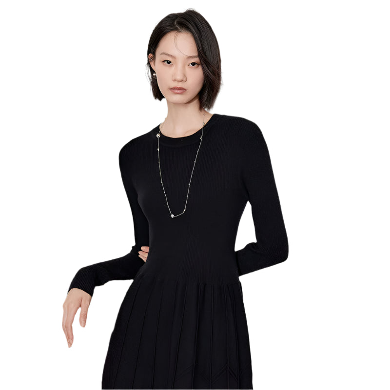 Knitted Long Sleeve Dress