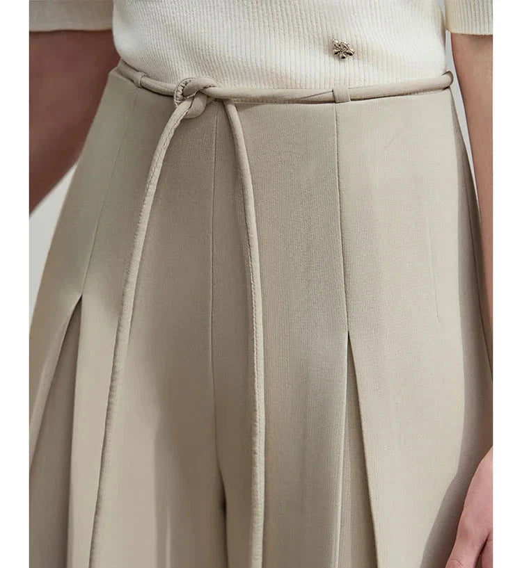 Pleated Wide Leg Pants