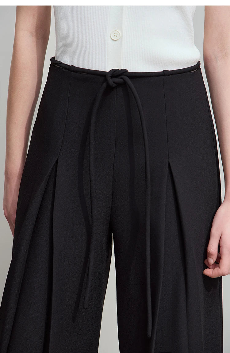 Pleated Wide Leg Pants