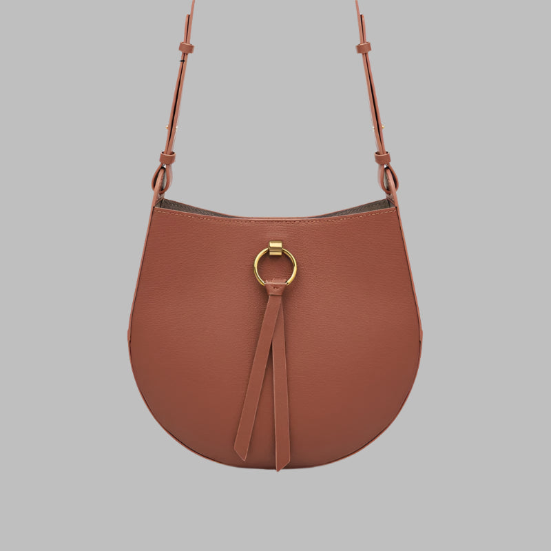 Crossbody Saddle Bag - Genuine Leather