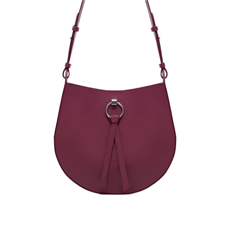 Crossbody Saddle Bag - Genuine Leather