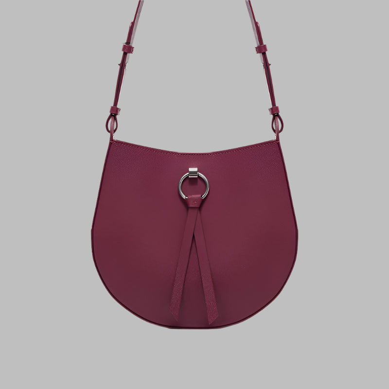 Crossbody Saddle Bag - Genuine Leather