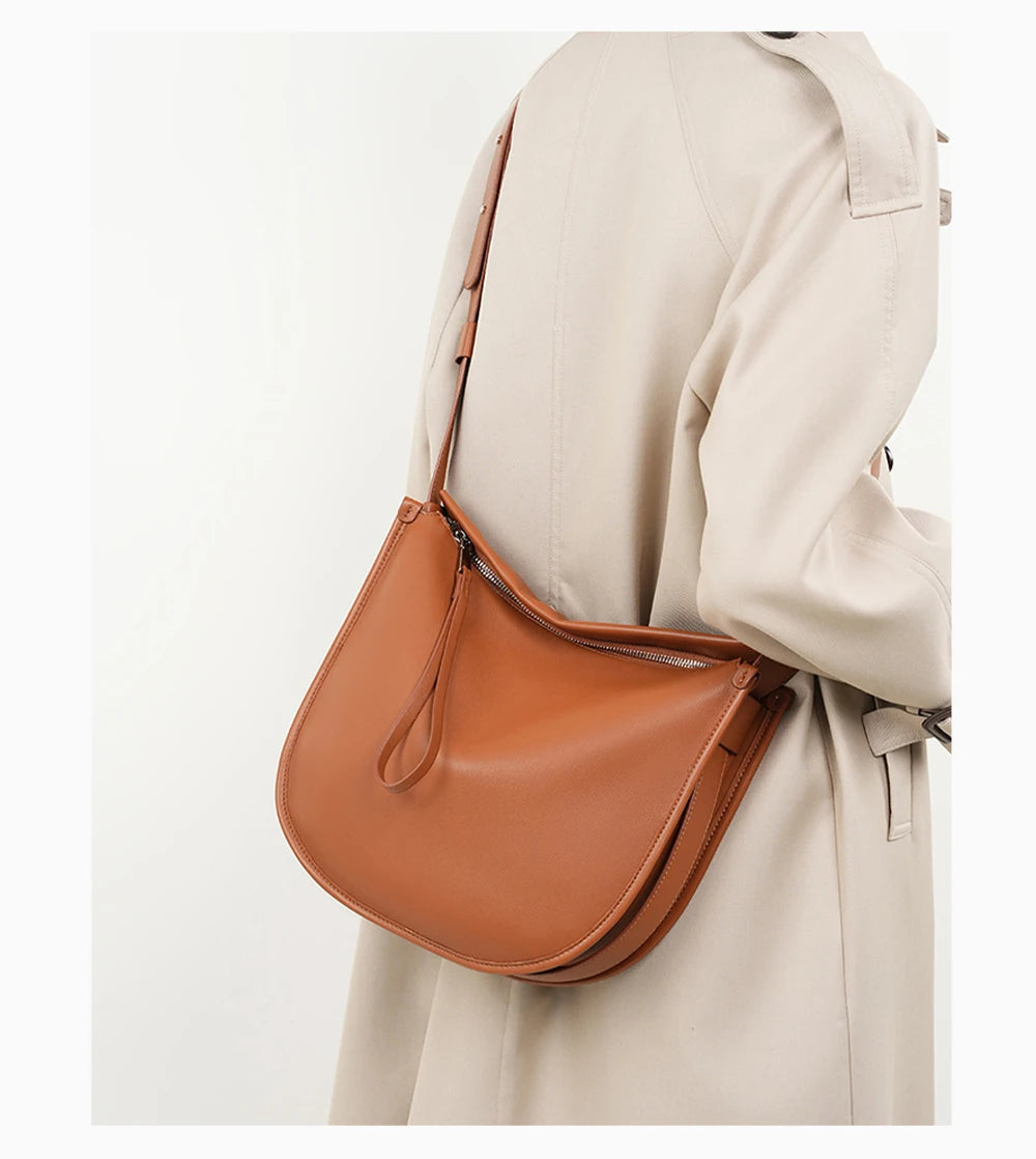 Ellie Hobo Bag - Soft Genuine Leather