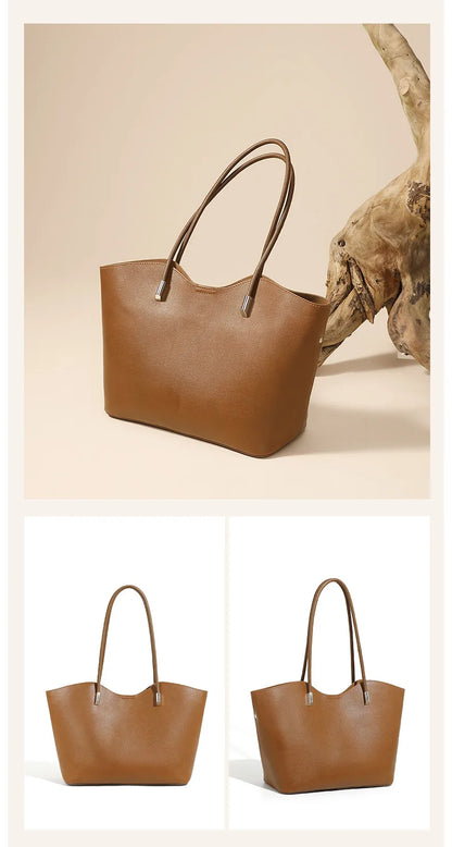 Holly Tote Bag - Soft Genuine Leather