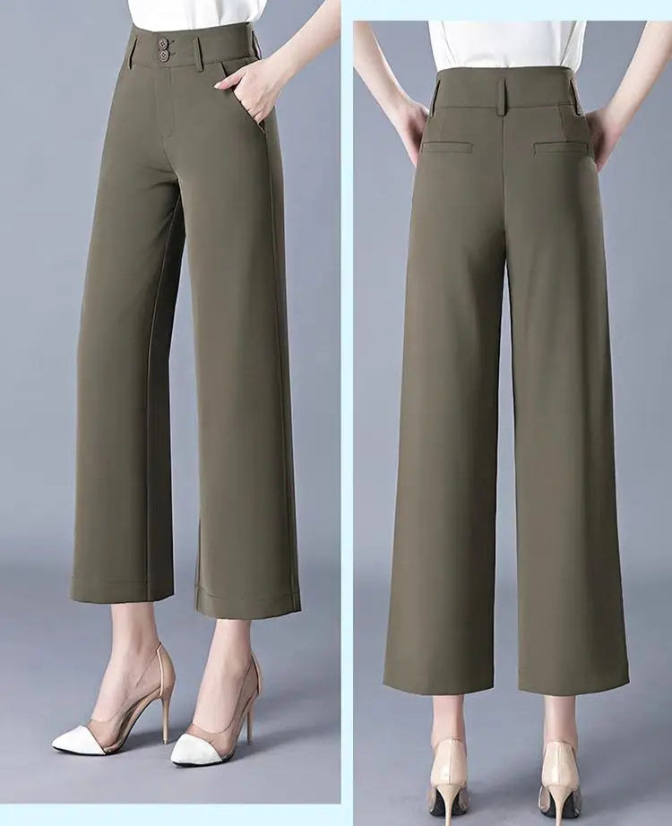 Straight Leg Ankle Length Trousers