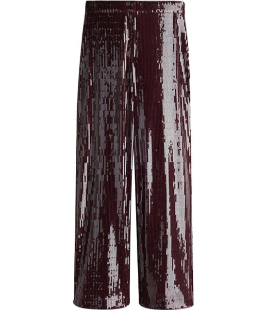 Glitter Wide Leg Evening Pants