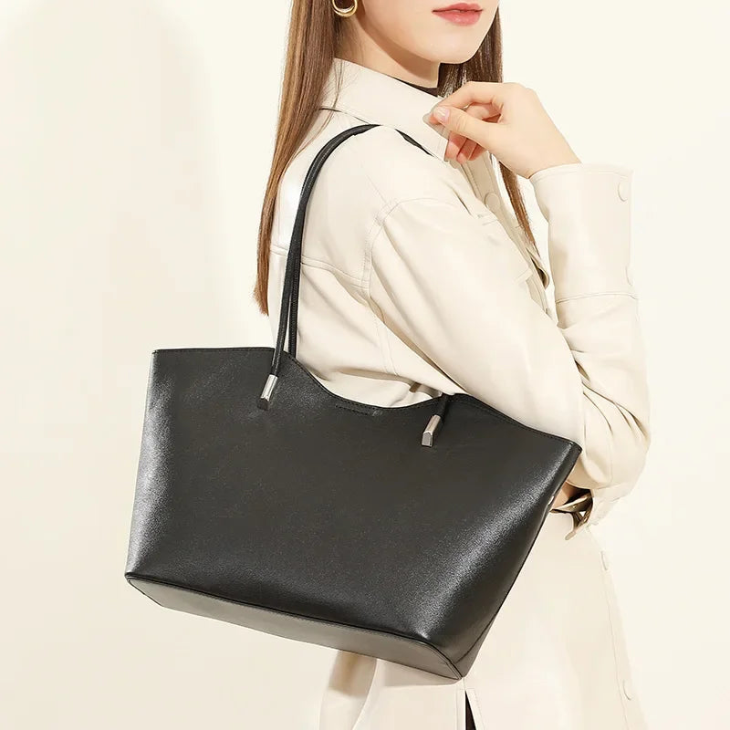 Holly Tote Bag - Soft Genuine Leather